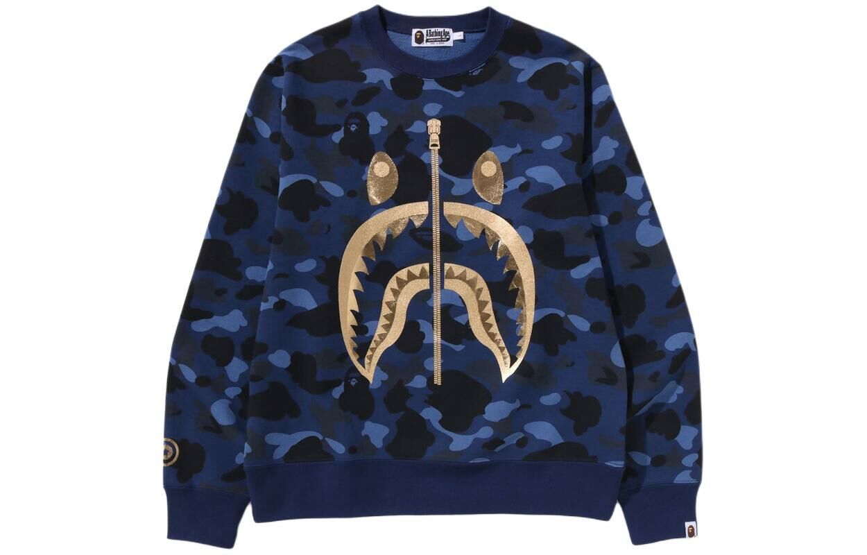 【代購】A BATHING APE Color Camo Shark Crewneck SS24
