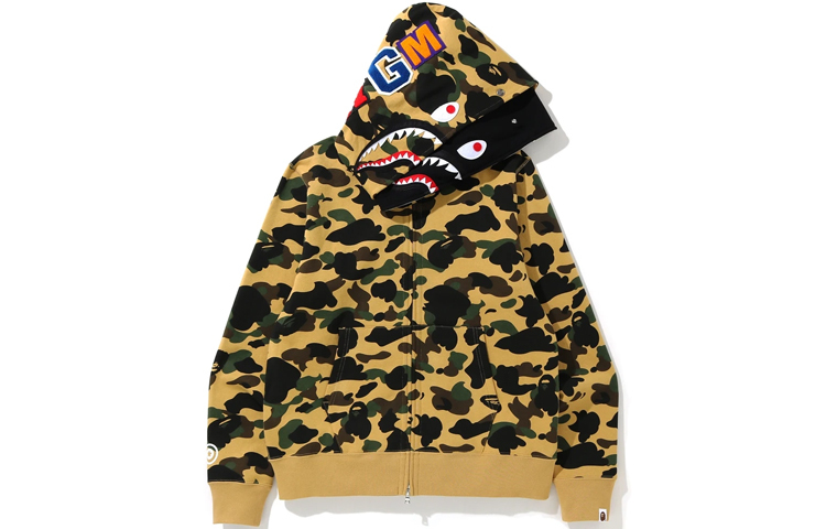 【代購】A BATHING APE 1st Camo Shark Full Zip Double Hoodie