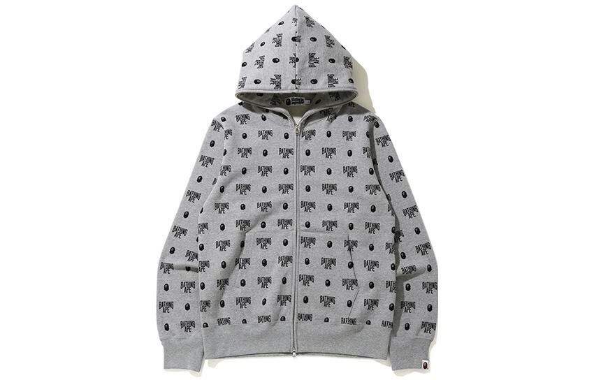 【代購】A BATHING APE Monogram Full Zip Hoodie