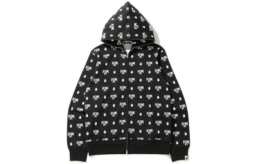 【代購】A BATHING APE Monogram Full Zip Hoodie