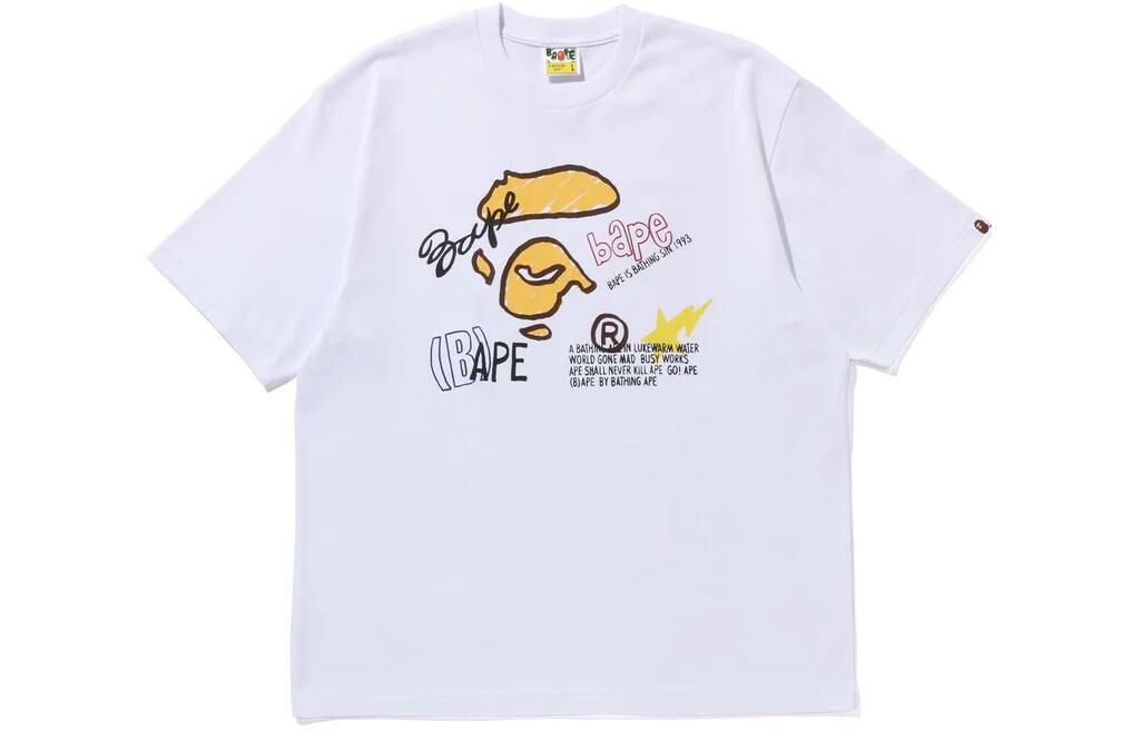 【代購】A BATHING APE Hand Draw Graphic Relaxed Fit Tee