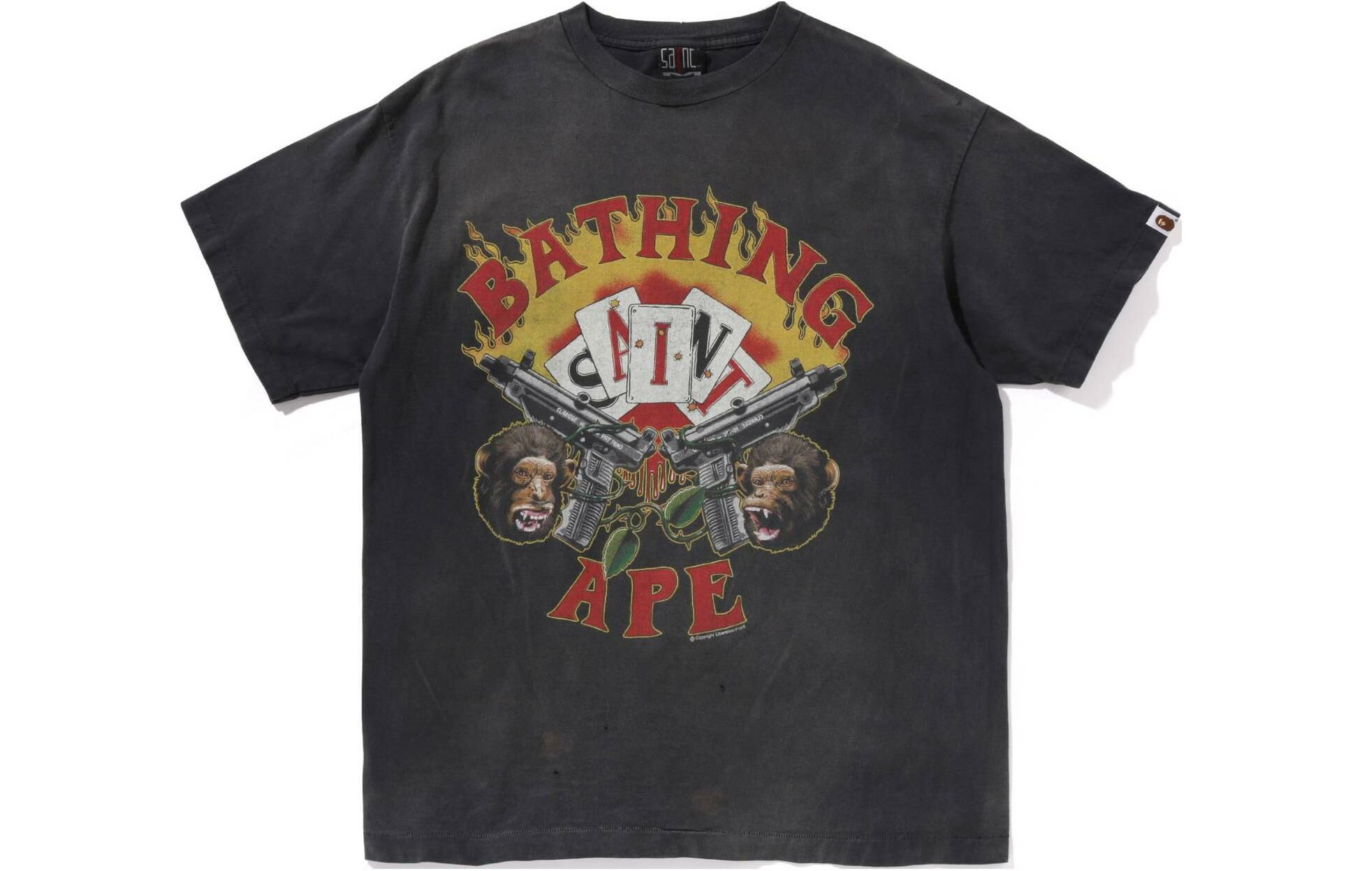 【代購】A BATHING APE X Saint Mxxxxxx Guns Tee