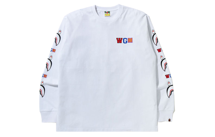 【代購】A BATHING APE Wgm Shark Relaxed Fit L/S Tee