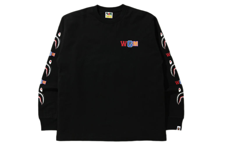 【代購】A BATHING APE Wgm Shark Relaxed Fit L/S Tee