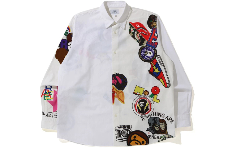 【代購】A BATHING APE Multi Motif Print Relaxed Shirt