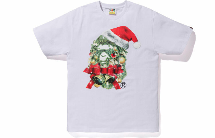 【代購】A BATHING APE Christmas Ape Head Tee