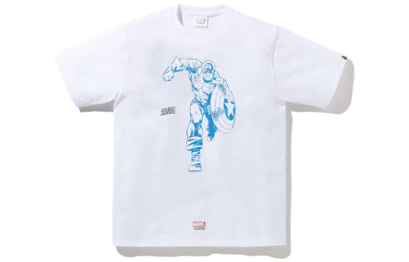 【代購】A BATHING APE X Marvel Comics Captain America T Shirt