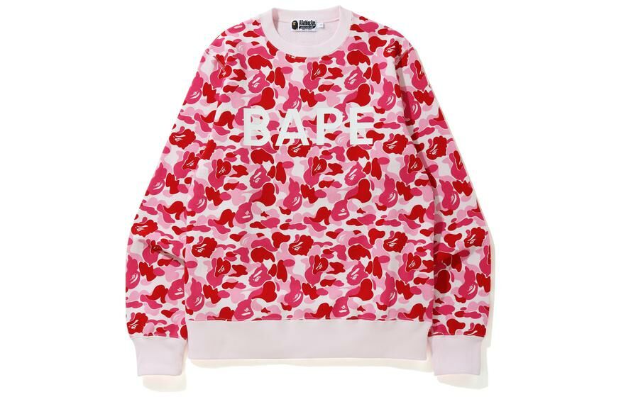 【代購】A BATHING APE Abc Camo College Wide Crewneck