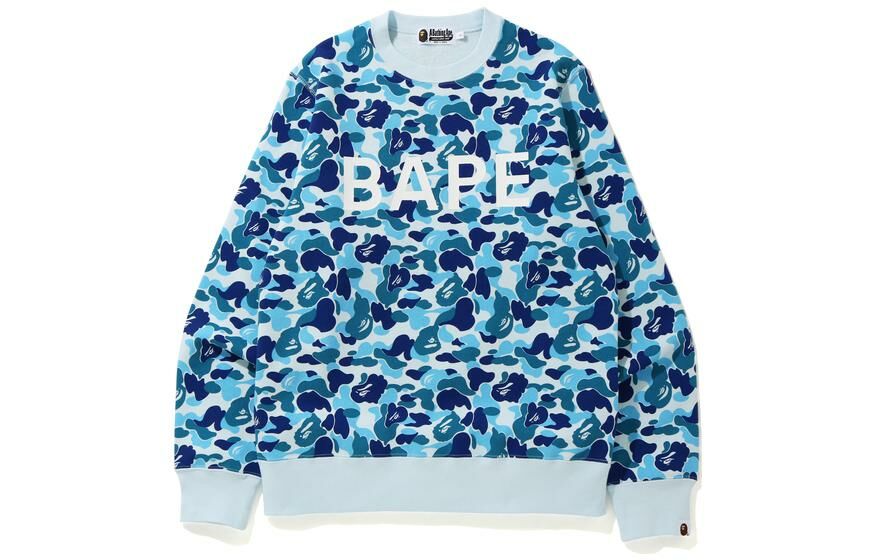 【代購】A BATHING APE Abc Camo College Wide Crewneck