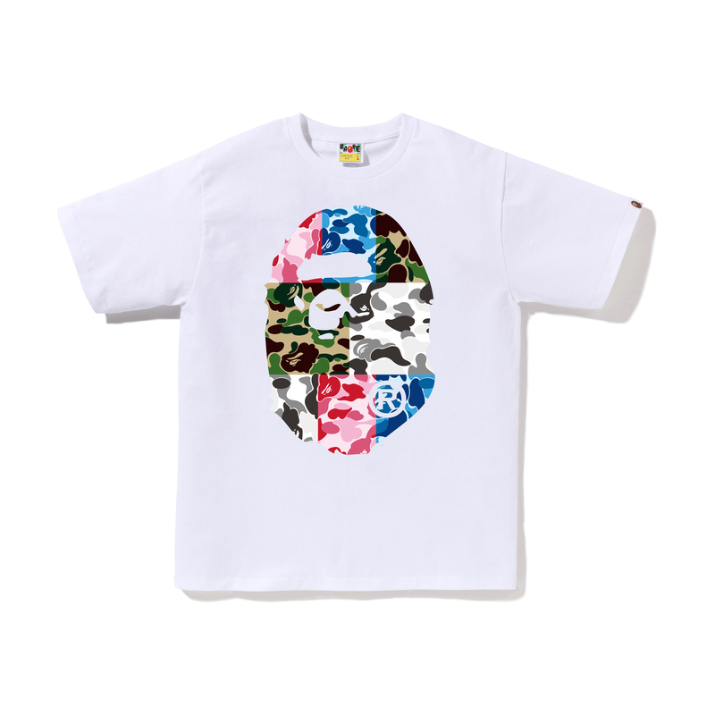【代購】A BATHING APE Abc Camo Crazy Big Ape Head Tee