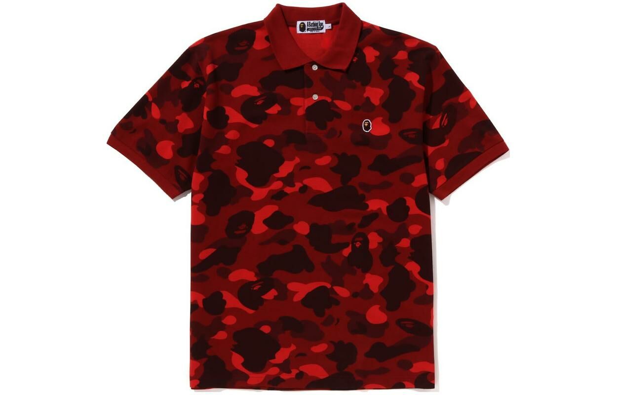 【代購】A BATHING APE Color Camo Large Ape Head Polo