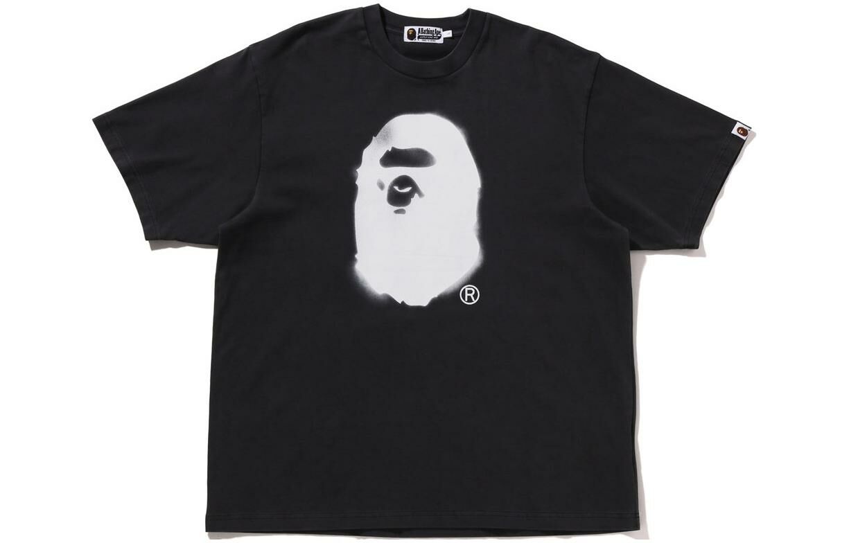 【代購】A BATHING APE Spray Ape Head Garment Dyed Relaxed Fit Tee