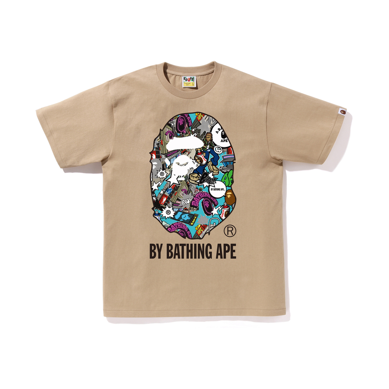 【代購】A BATHING APE Comic Art Ape Head Tee