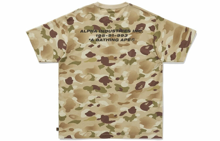 【代購】Alpha Industries X A BATHING APE Bape T-Shirts Men Camouflage