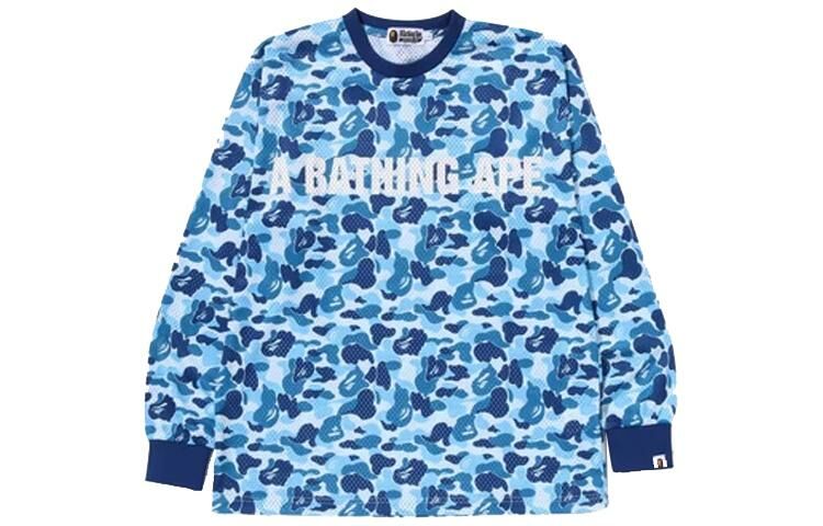 【代購】A BATHING APE Abc Camo Mesh Relaxed Fit L/S Tee
