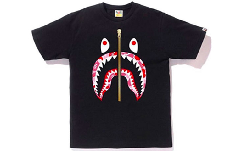 【代購】A BATHING APE Abc Gold Zip Shark Tee