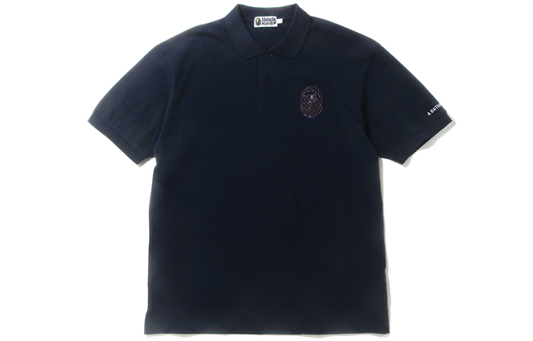 【代購】A BATHING APE Relaxed Multi Color Crystal Stone Polo