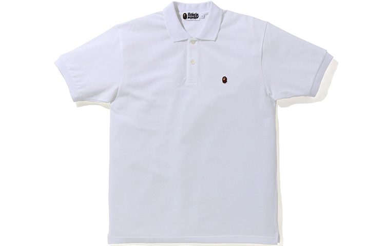 【代購】A BATHING APE Silicon Ape Head One Point Polo