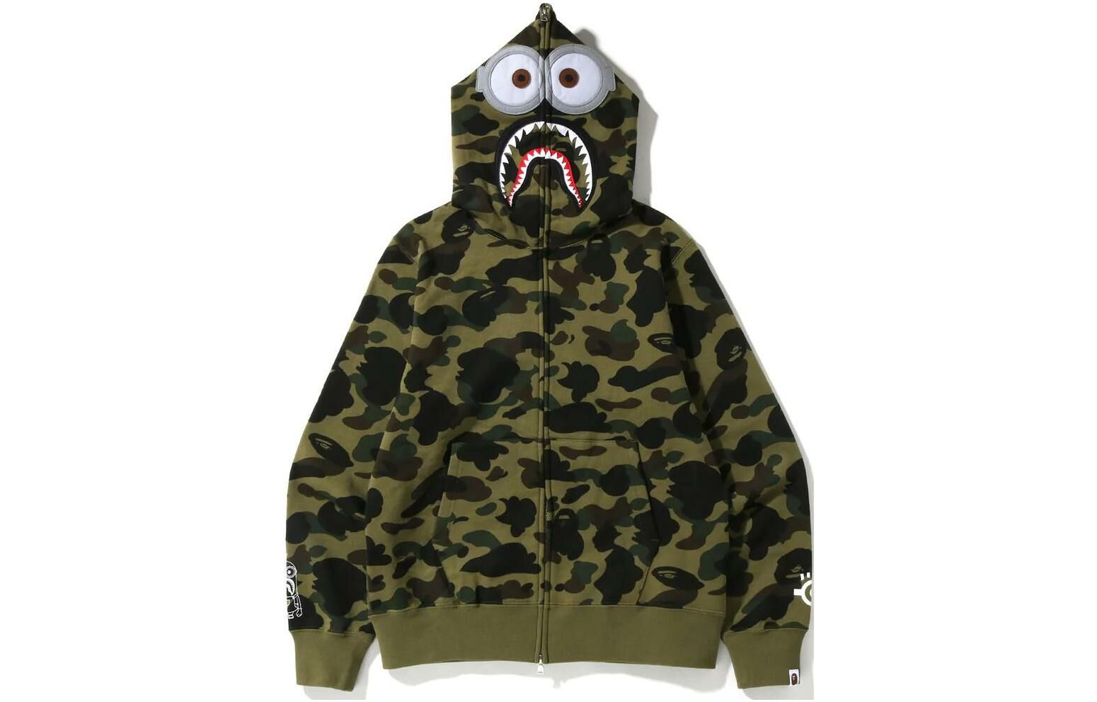 【代購】A BATHING APE X Minions 1st Camo Shark Full Zip Hoodie