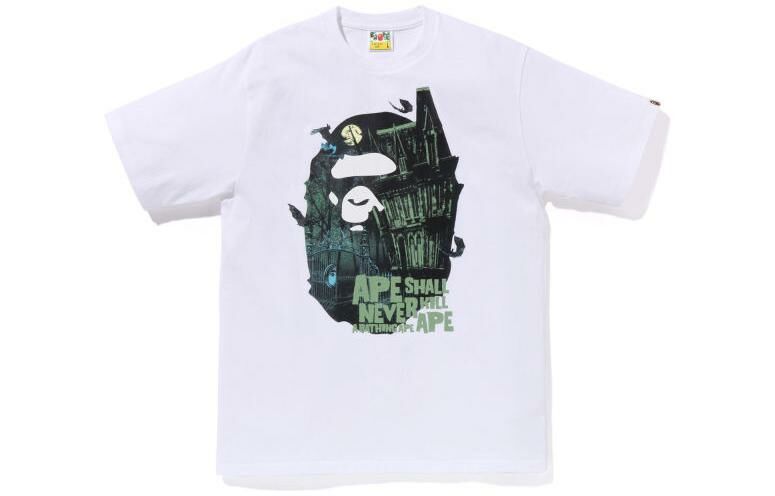 【代購】A BATHING APE Halloween Bape Mansion Ape Head Tee