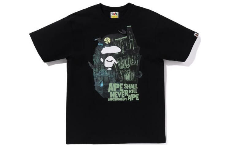 【代購】A BATHING APE Halloween Bape Mansion Ape Head Tee