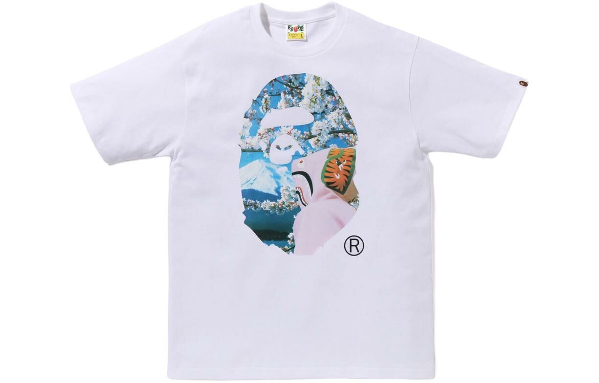 【代購】A BATHING APE Sakura Ape Head Photo I Tee