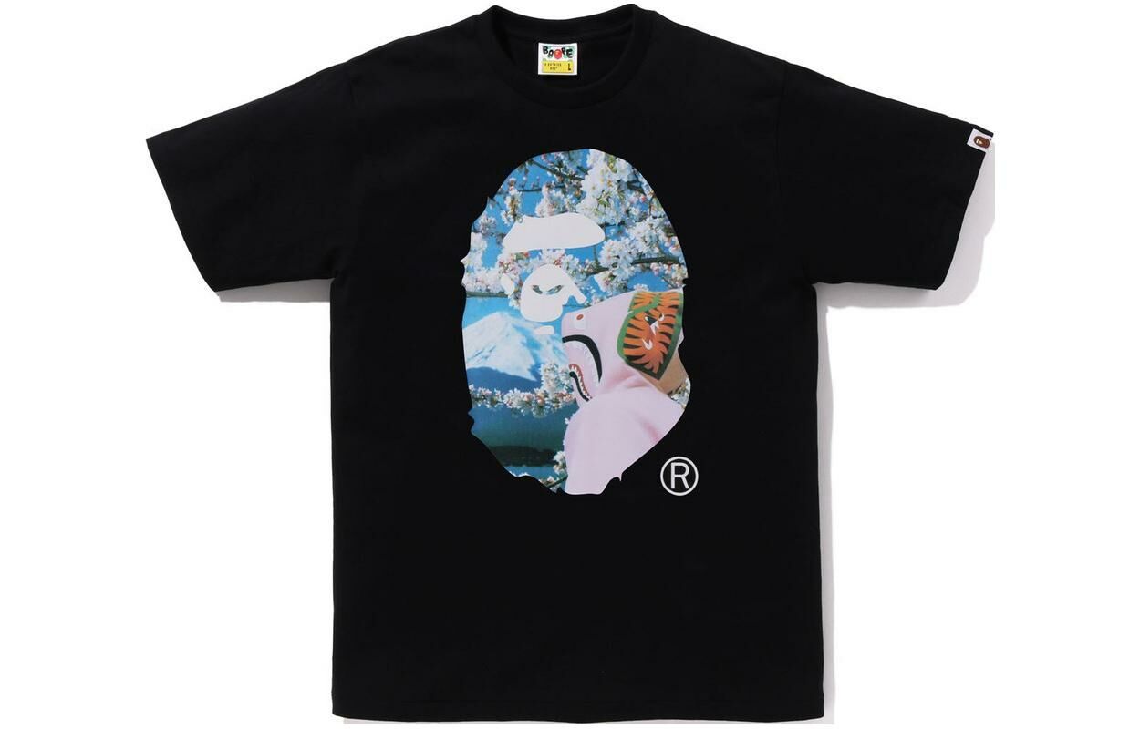 【代購】A BATHING APE Sakura Ape Head Photo I Tee