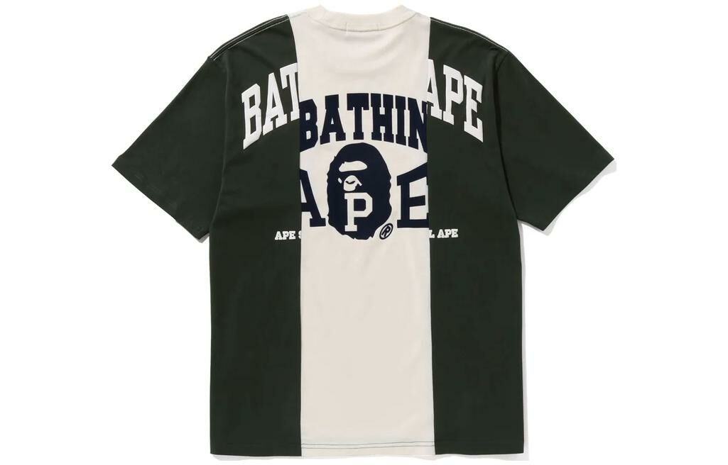 【代購】A BATHING APE Badges Color Blocking Tee
