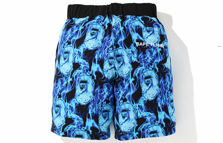 【代購】A BATHING APE Flame Wide Sweatshort