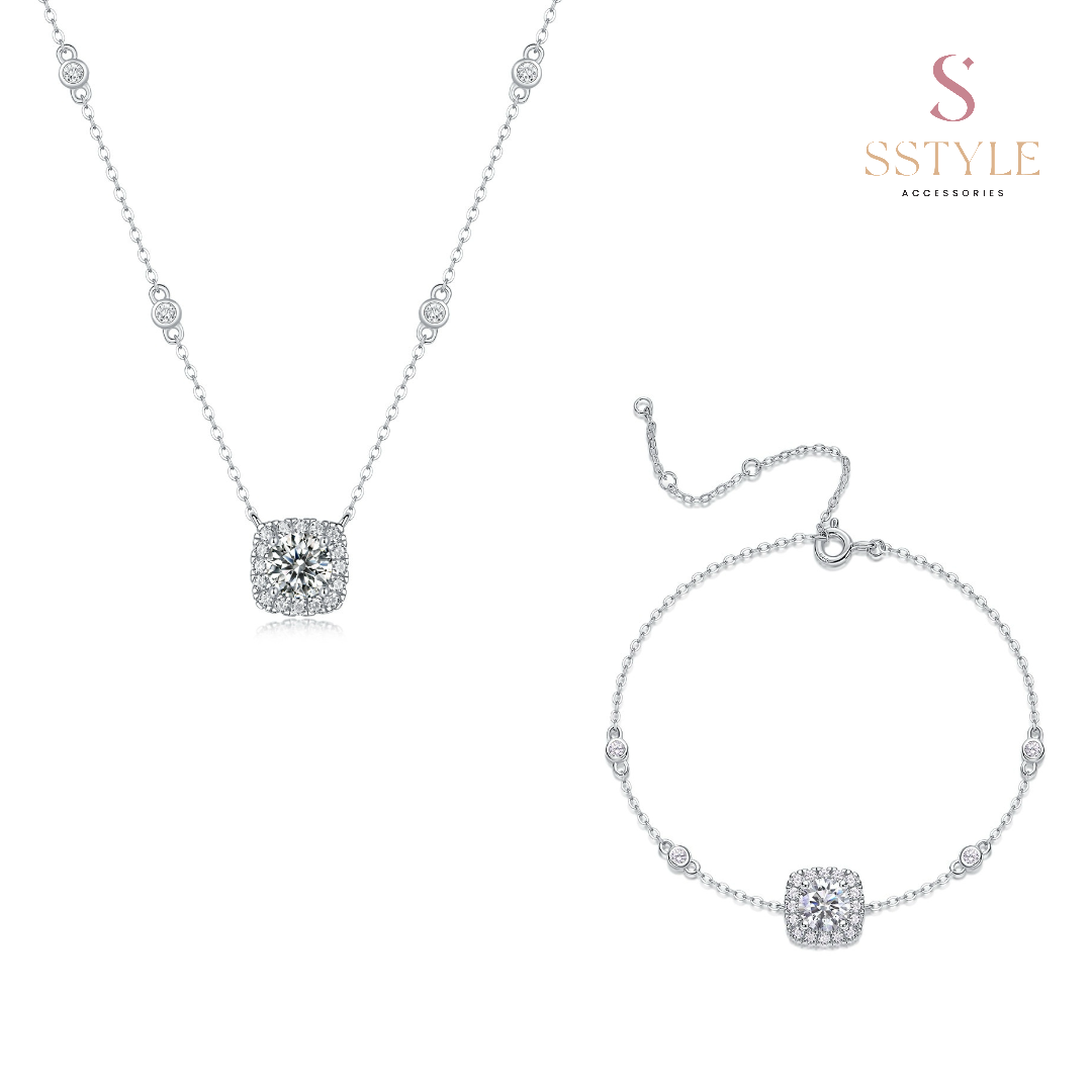 Agnes moissanite set