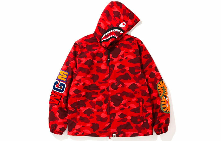 【代購】A BATHING APE Color Camo Wgm Shark Hoodie Jacket