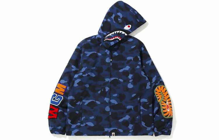 【代購】A BATHING APE Color Camo Wgm Shark Hoodie Jacket