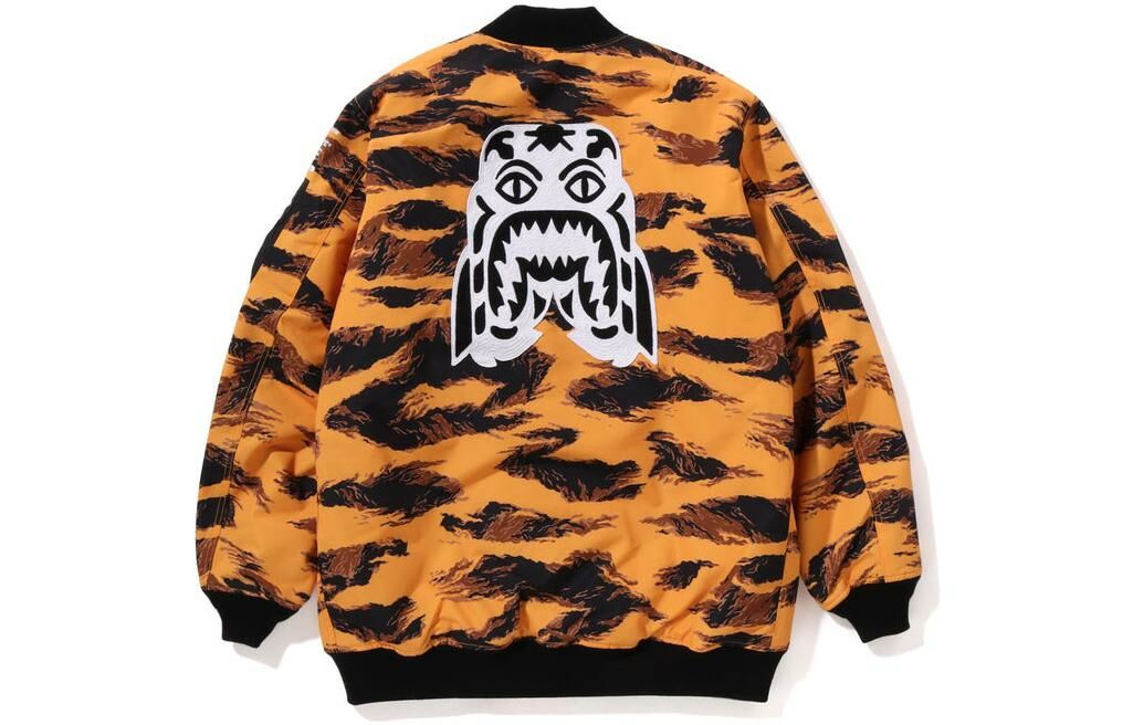 【代購】A BATHING APE Tiger Camo Long MA 1 Jacket