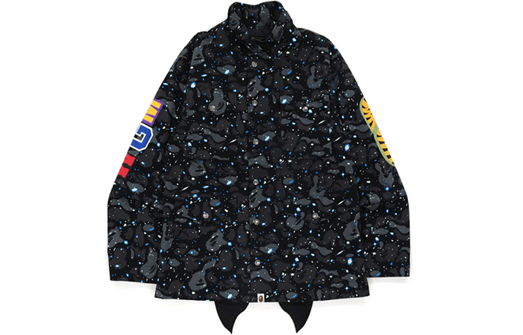 【代購】A BATHING APE Space Camo Shark M 65 Jacket