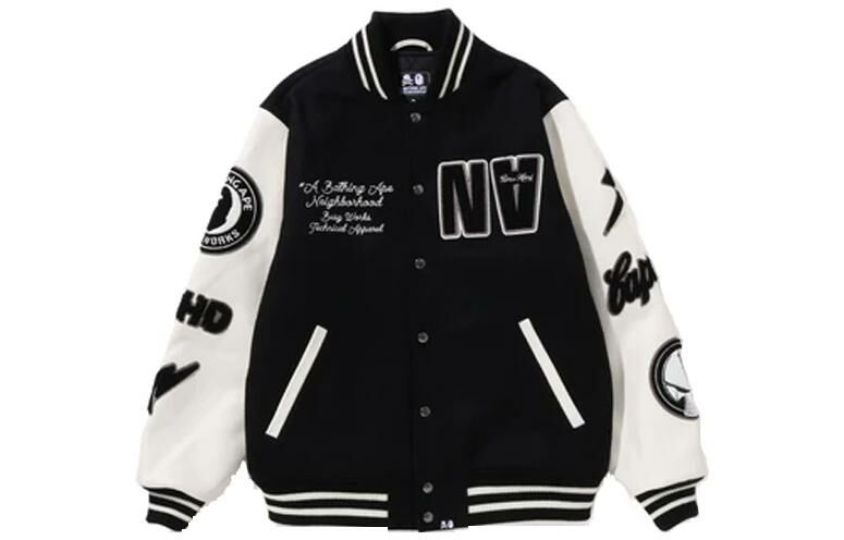 【代購】A BATHING APE X Neighborhood Varsity Jacket