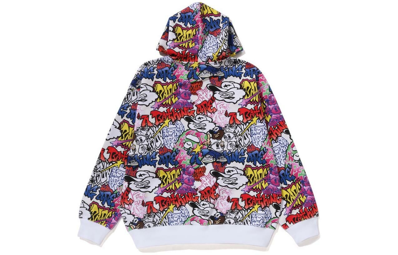 【代購】A BATHING APE Graffiti Pattern Pullover Hoodie