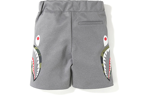 【代購】A BATHING APE Shark Series Casual Shorts Men's Gray