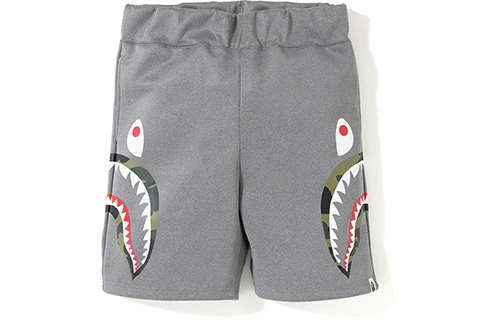 【代購】A BATHING APE Shark Series Casual Shorts Men's Gray