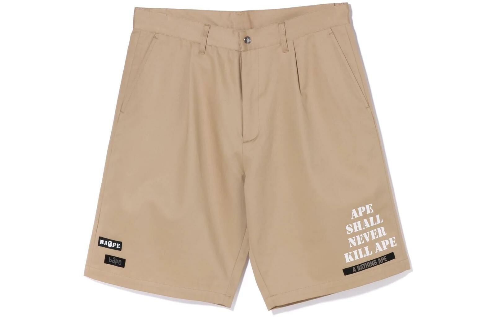 【代購】A BATHING APE Multi Motif Leather Pocket Chino Shorts
