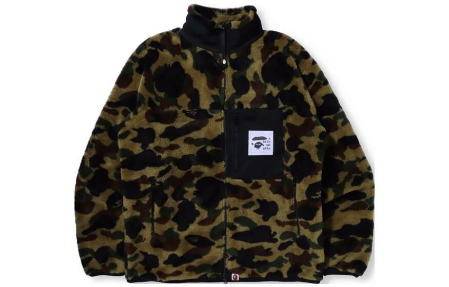 【代購】A BATHING APE 1st Camo Boa Jacket FW21