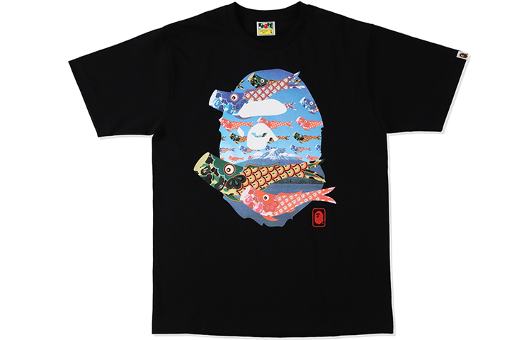 【代購】A BATHING APE Koinobori Carp Flags Ape Head Tee