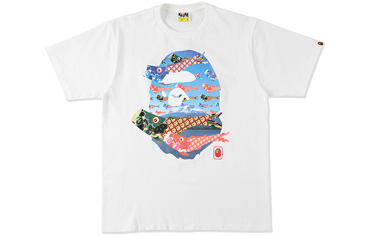 【代購】A BATHING APE Koinobori Carp Flags Ape Head Tee