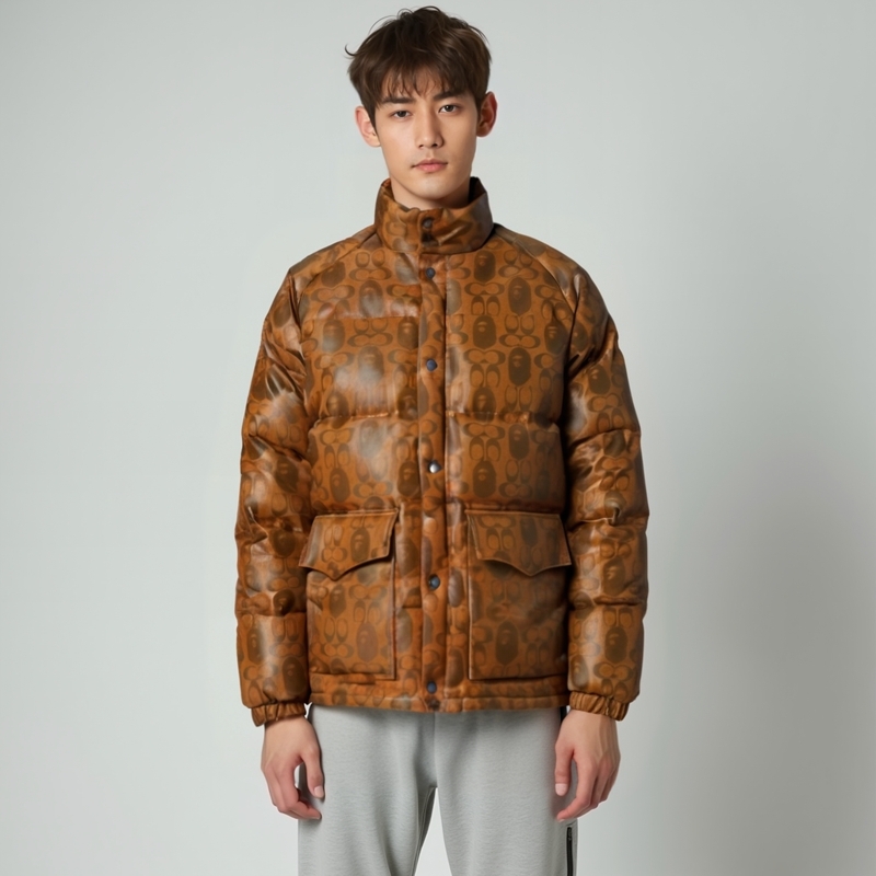 【代購】A BATHING APE X Coach Leather Down Jacket