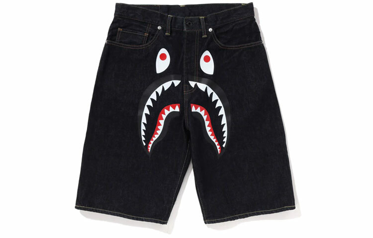 【代購】A BATHING APE Shark Denim Shorts SS23