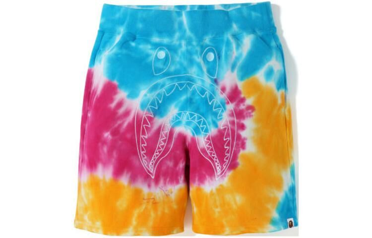 【代購】A BATHING APE Tie Dye Shark Sweat SS19 Shorts