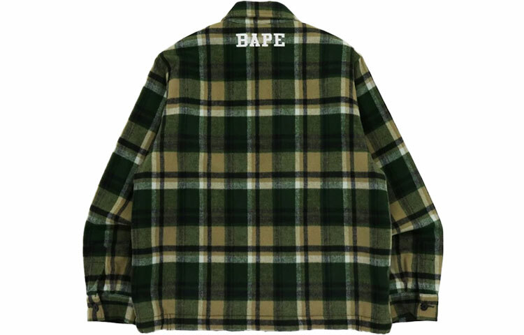 【代購】A BATHING APE Check Zip Cpo Jacket
