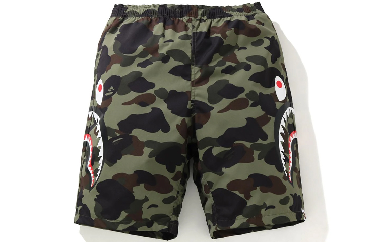 【代購】A BATHING APE 1st Camo Shark Beach Pants