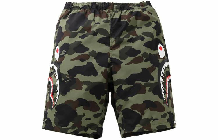 【代購】A BATHING APE 1st Camo Shark Beach Pants