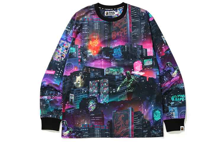 【代購】A BATHING APE Neon Tokyo L/S Tee