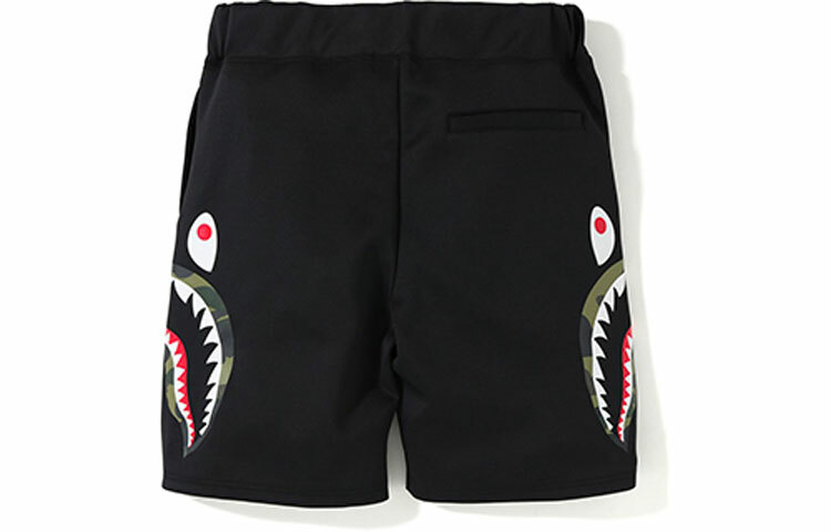 【代購】A BATHING APE Shark Series Casual Shorts Unisex Black